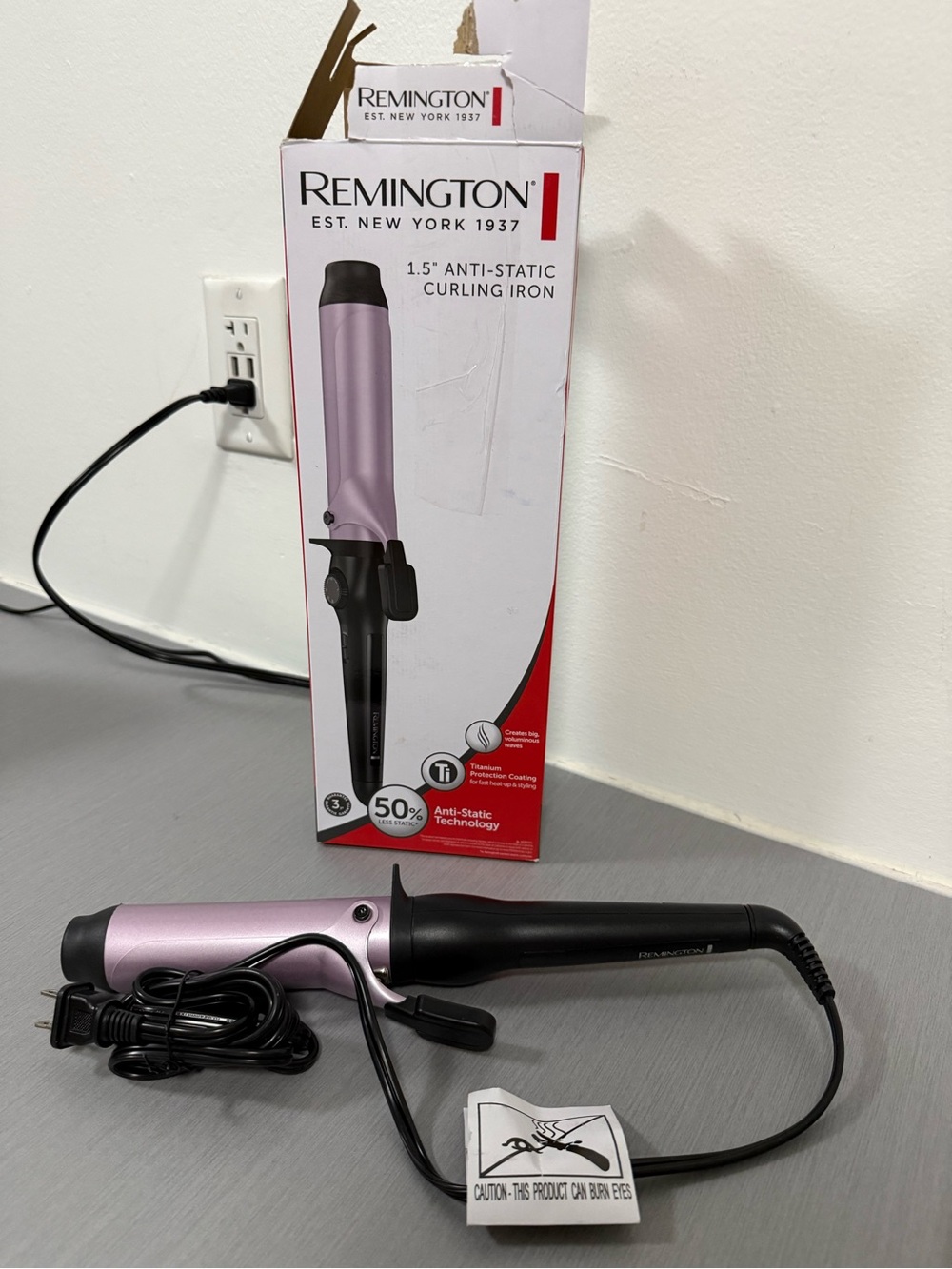 Remington 1.5” Anti-Static Curling Iron